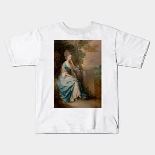 Portrait of Anne, Countess of Chesterfield by Thomas Gainsborough Kids T-Shirt